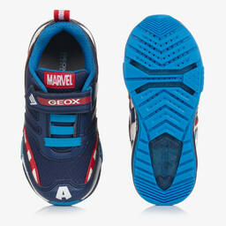 Geox-Boys Blue Light-Up Marvel Trainers | Childrensalon Outlet