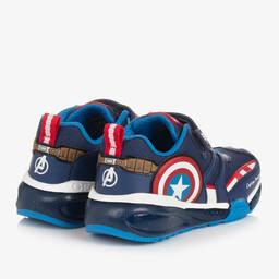 Geox-Boys Blue Light-Up Marvel Trainers | Childrensalon Outlet
