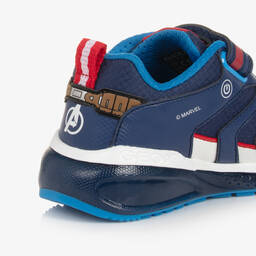 Geox-Boys Blue Light-Up Marvel Trainers | Childrensalon Outlet