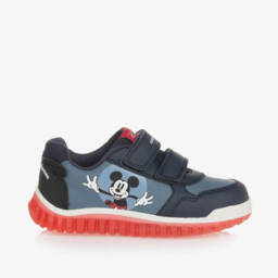 Geox-حذاء رياضي مضئ جلد صناعى لون أزرق للأولاد | Childrensalon Outlet