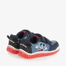 Geox-حذاء رياضي مضئ جلد صناعى لون أزرق للأولاد | Childrensalon Outlet