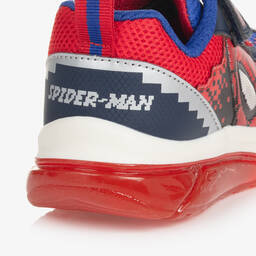 Geox-Boys Blue & Red Light-Up Marvel Trainers | Childrensalon Outlet