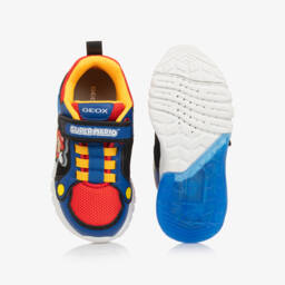 Geox-Boys Light-Up Blue Mario Trainers | Childrensalon Outlet
