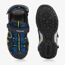 Geox-صندل جلد صناعي لون كحلي للأولاد | Childrensalon Outlet