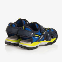 Geox-صندل جلد صناعي لون كحلي للأولاد | Childrensalon Outlet