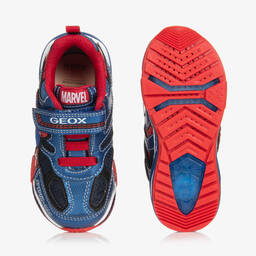 Geox-Boys Red & Blue Marvel Light-Up Trainers | Childrensalon Outlet