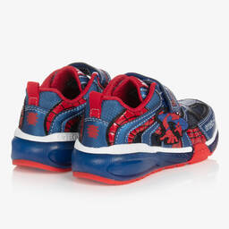 Geox-Boys Red & Blue Marvel Light-Up Trainers | Childrensalon Outlet