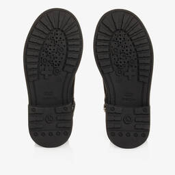 Geox-Girls Black Faux Leather Boots | Childrensalon Outlet