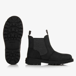 Geox-Girls Black Leather Ankle Boots | Childrensalon Outlet