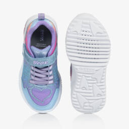 جيوكس-حذاء رياضي لون بنفسجي براق للبنات | Childrensalon Outlet