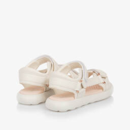 Geox-Сандалии из кремовой веганской кожи для девочек | Childrensalon Outlet