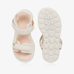 Geox-Сандалии из кремовой веганской кожи для девочек | Childrensalon Outlet