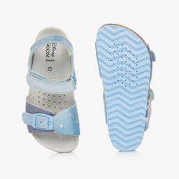 Geox-Girls Enchanted Blue Princess Sandals | Childrensalon Outlet