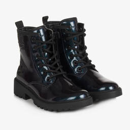 Geox-Фиолетовые ботинки с отливом | Childrensalon Outlet