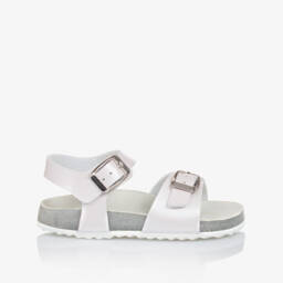 Geox-صنادل عاجية للبنات بتصميم إبزيم زائف | Childrensalon Outlet