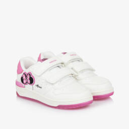 Geox-Girls Magical White Minnie Sneakers | Childrensalon Outlet