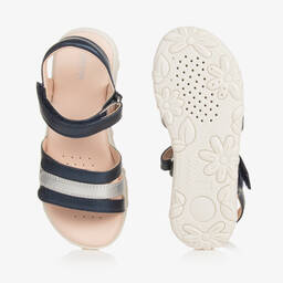 Geox-Синие сандалии из искусственной кожи для девочек | Childrensalon Outlet