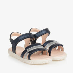 Geox-Синие сандалии из искусственной кожи для девочек | Childrensalon Outlet