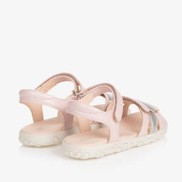 Geox-Розовые сандалии из искусственной кожи на липучке для девочек | Childrensalon Outlet