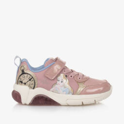 Geox-Girls Pink Light-Up Wonderland Trainers | Childrensalon Outlet