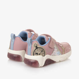Geox-Girls Pink Light-Up Wonderland Trainers | Childrensalon Outlet