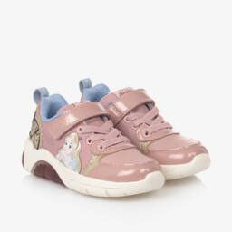 Geox-Girls Pink Light-Up Wonderland Trainers | Childrensalon Outlet