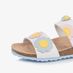 Geox-Girls Soft Pink Leatherette Sandals | Childrensalon Outlet