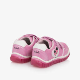 Geox-حذاء رياضي وردي لامع للبنات مع إضاءة | Childrensalon Outlet