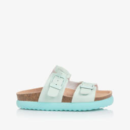 جيوكس-صنادل زرقاء زاهية للبنات بتصميم إبزيم وهمي | Childrensalon Outlet