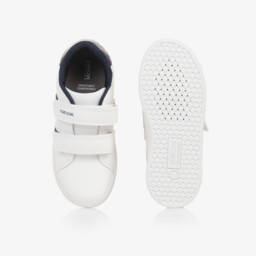 Geox-Girls White Glitter Velcro Trainers | Childrensalon Outlet