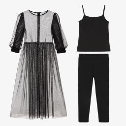 Giamo-Black Dress & Trouser Set | Childrensalon Outlet