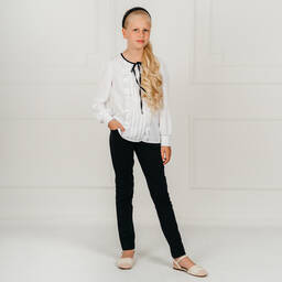 Giamo-Blue Milano Jersey Trousers | Childrensalon Outlet