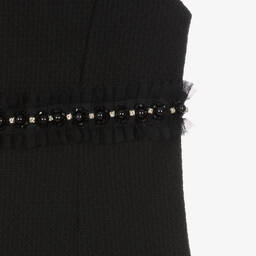 Giamo-Girls Black Beaded Dress | Childrensalon Outlet