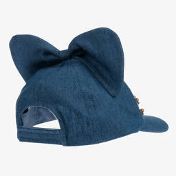 Giamo-Girls Blue Denim Cap | Childrensalon Outlet