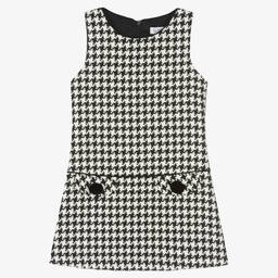 Giamo-Girls Houndstooth Dress | Childrensalon Outlet