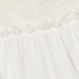 Giamo-Girls White Chiffon Blouse | Childrensalon Outlet