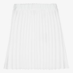 Giamo-Girls White Pleated Skirt | Childrensalon Outlet