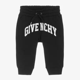 Givenchy-Baby Boys Black Cotton Joggers | Childrensalon Outlet