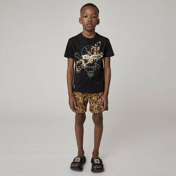 Givenchy-Черная футболка с черепом для малышей | Childrensalon Outlet