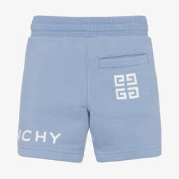 Givenchy-شورت أطفال ولادي قطن جيرسي لون أزرق | Childrensalon Outlet