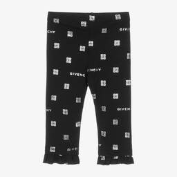 جيفنشي-ليقنز  4G أطفال بناتي قطن جيرسي لون أسود | Childrensalon Outlet