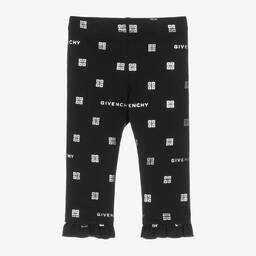 جيفنشي-ليقنز  4G أطفال بناتي قطن جيرسي لون أسود | Childrensalon Outlet