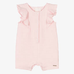 Givenchy-Baby Girls Pink 4G Ruffle Shortie | Childrensalon Outlet
