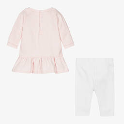 Givenchy-Baby Girls Pink & White Dress Set | Childrensalon Outlet