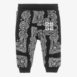Givenchy-Black Bandana Print Joggers | Childrensalon Outlet