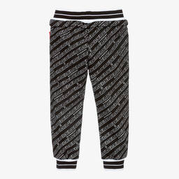 Givenchy-Black Chain Logo Joggers | Childrensalon Outlet