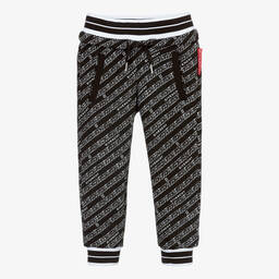 Givenchy-Black Chain Logo Joggers | Childrensalon Outlet