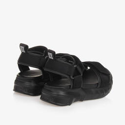 Givenchy-Black Chunky Velcro Sandals | Childrensalon Outlet
