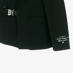 جيفنشي-جاكيت بلايزر 4G بعروة معدنية لون أسود للأولاد | Childrensalon Outlet