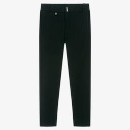 Givenchy-Черные трикотажные брюки с логотипной лентой | Childrensalon Outlet